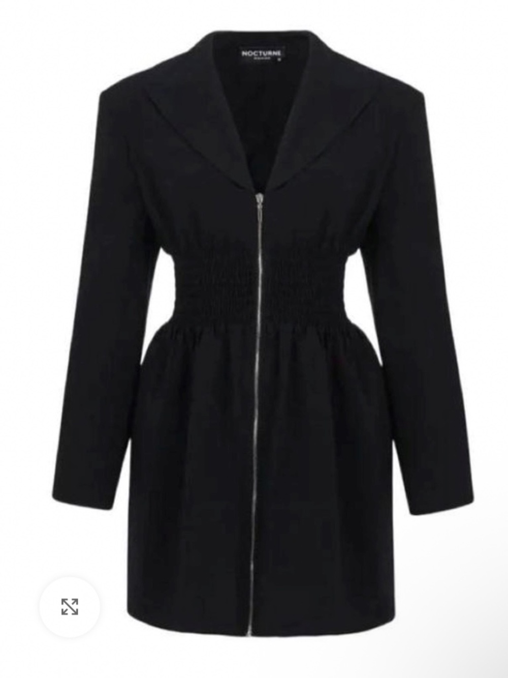 Nocturne front zipper mini dress